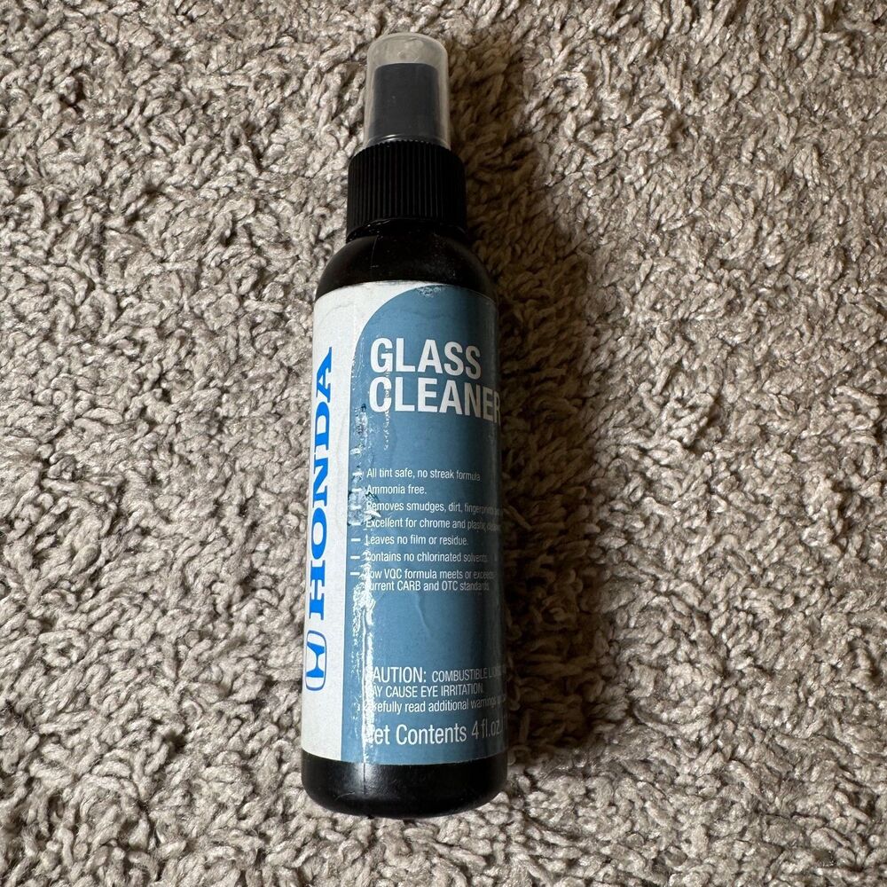 Genuine Honda Glass Cleaner 4oz OEM Car Window Tint Safe Streak Free Spray Bottl